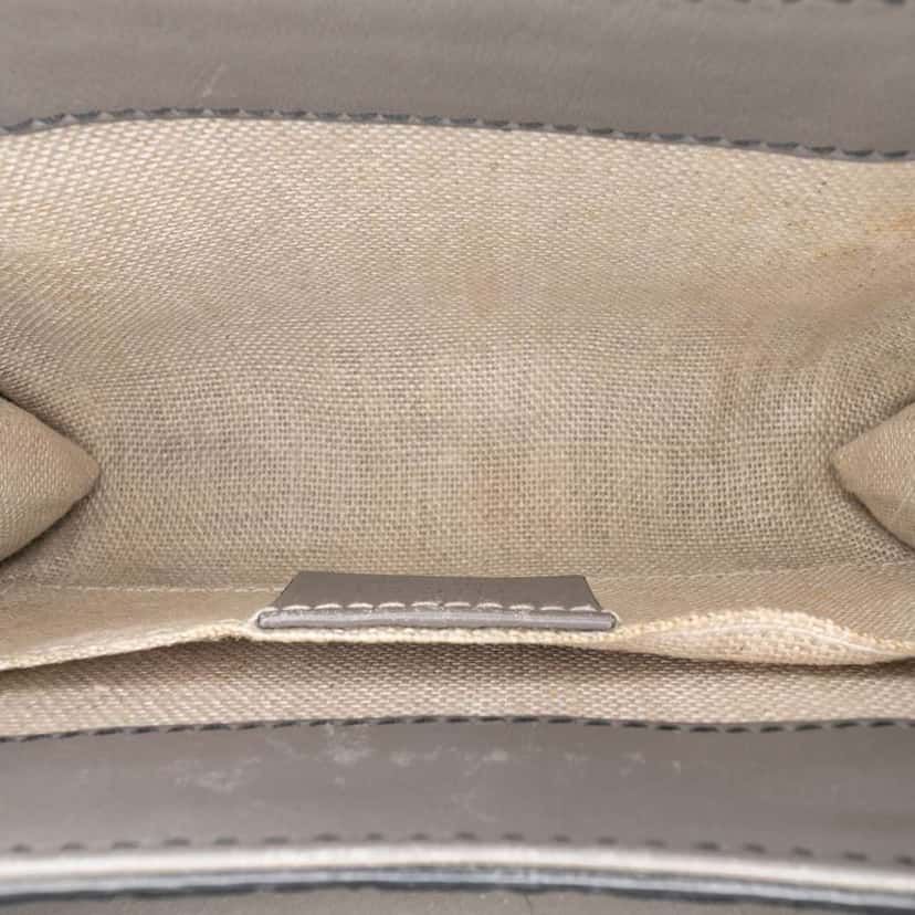 Gucci Mini Microguccissima Emily Crossbody Grey Leather Good condition - Model View