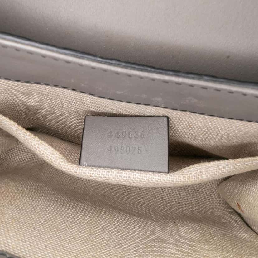 Gucci Mini Microguccissima Emily Crossbody Grey Leather Good condition - Box View