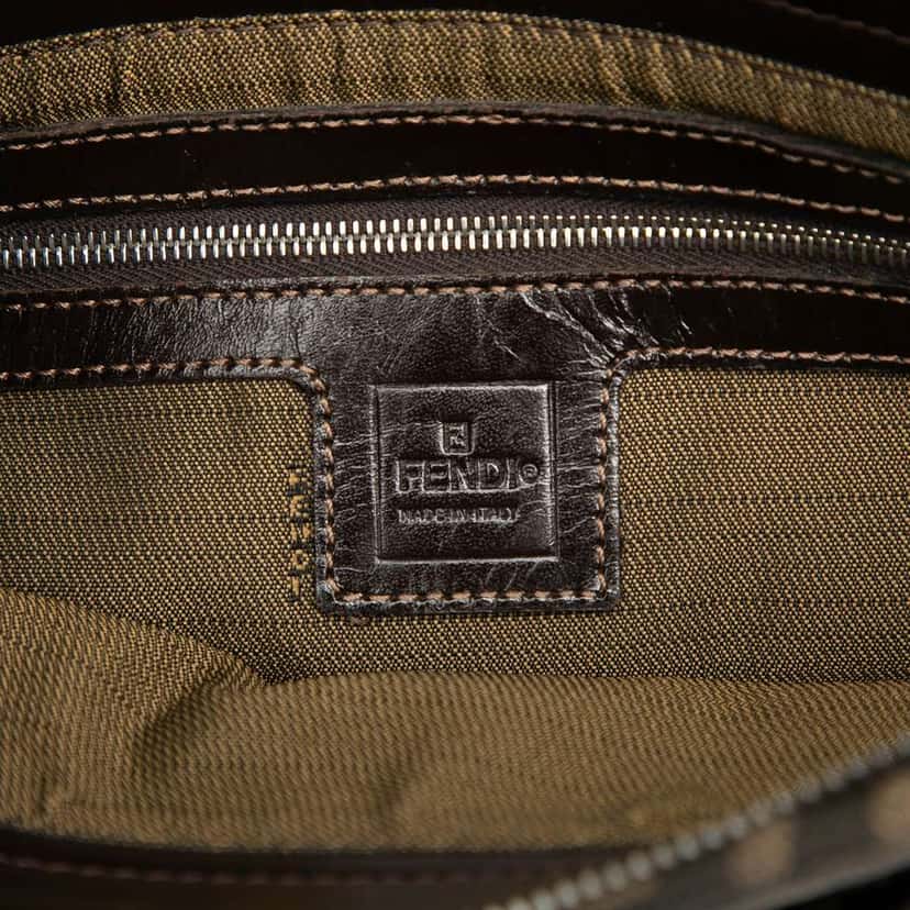Fendi Zucca Canvas Shoulder Bag Brown Canvas Good condition - Box View