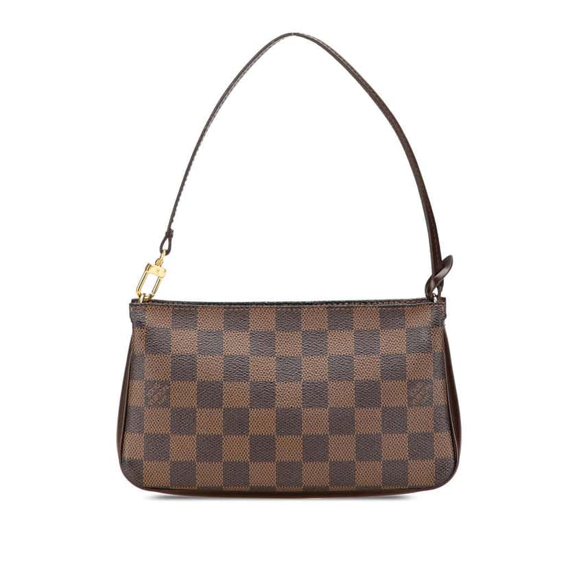 Louis Vuitton Damier Ebene Navona Brown Canvas Good condition - Front View