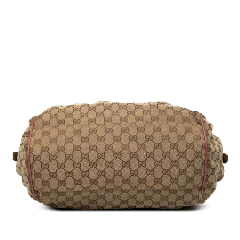 Gucci GG Canvas Sukey Satchel Brown Canvas Good condition - Inside View