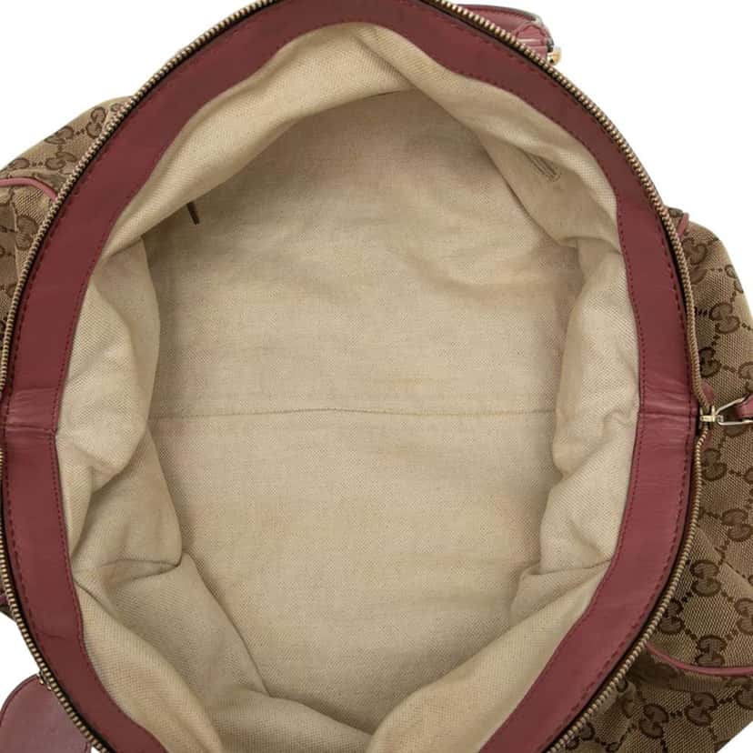 Gucci GG Canvas Sukey Satchel Brown Canvas Good condition - Model View