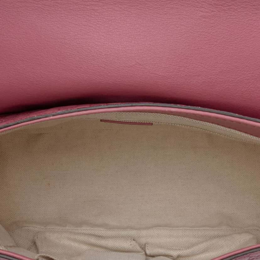 Gucci Microguccissima Sukey Crossbody Pink Leather Good condition - Model View
