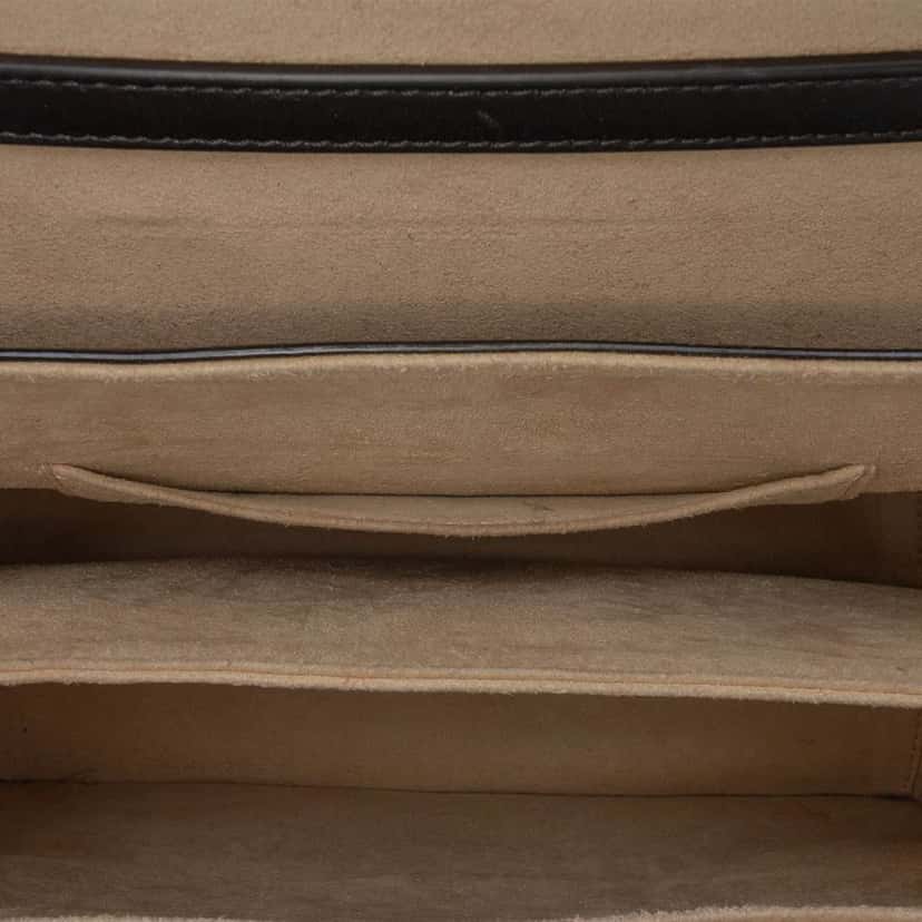 Fendi Medium FF 1974 Embossed Leather Kan I Satchel Brown Leather Good condition - Model View