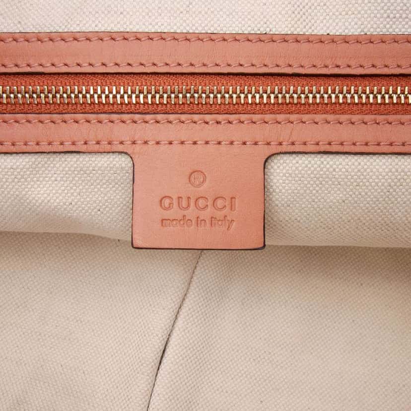 Gucci GG Canvas Heart Bit Satchel Brown Canvas Good condition - Box View