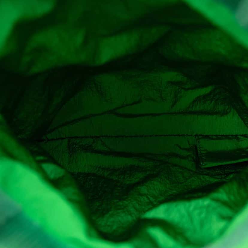 Bottega Veneta Nylon Wrist Pouch Green Good condition - Box View