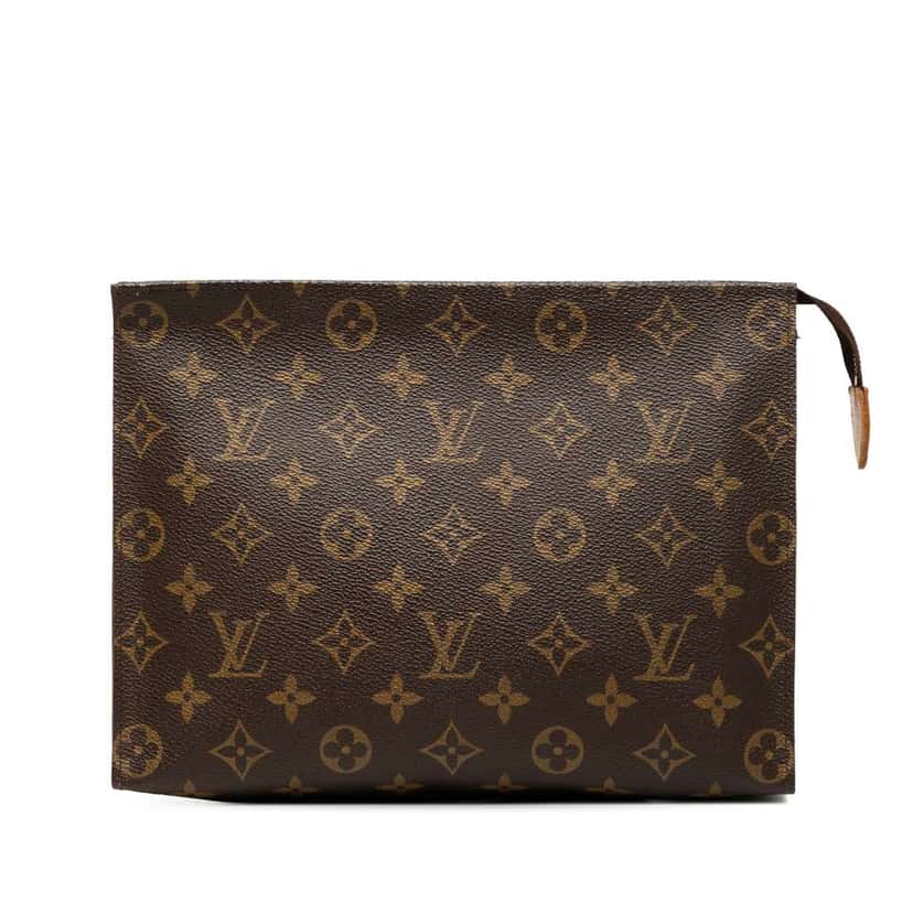 Louis Vuitton Monogram Toiletry Pouch 26 Brown Good condition - Front View