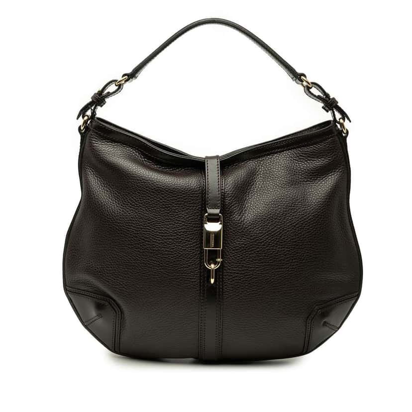 Burberry Medium Leather Willenmore Hobo Brown Leather Good condition - Front View