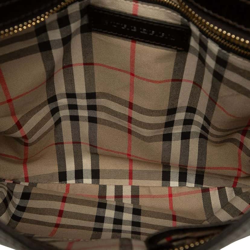 Burberry Medium Leather Willenmore Hobo Brown Leather Good condition - Model View