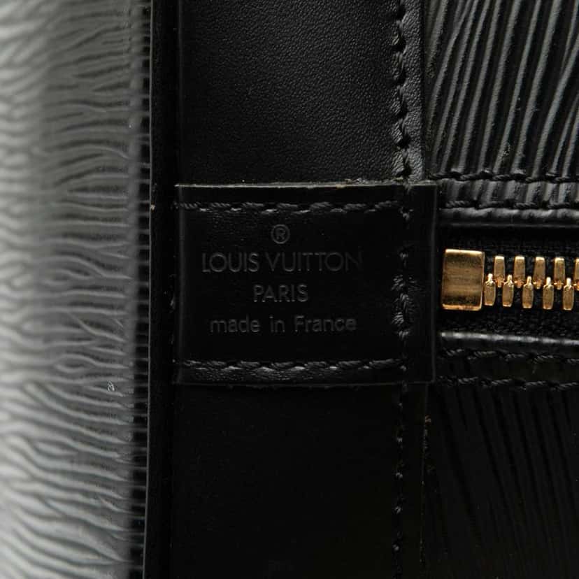 Louis Vuitton Epi Alma PM Black Leather Very good condition - Box View