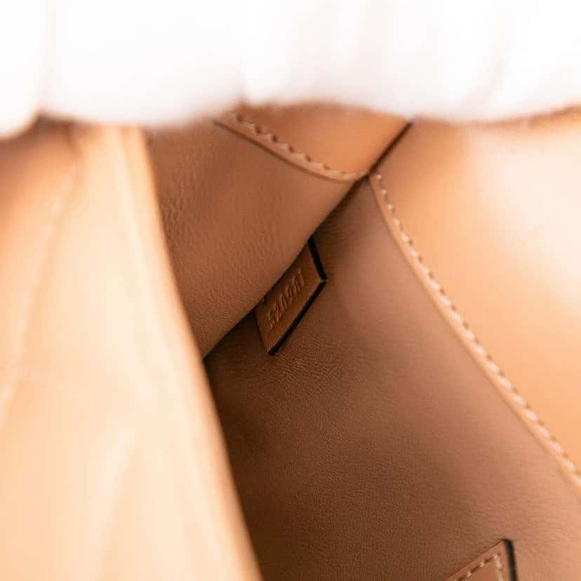 Gucci Mini Leather Deco Chain Shoulder Bag Brown Leather Good condition - Box View