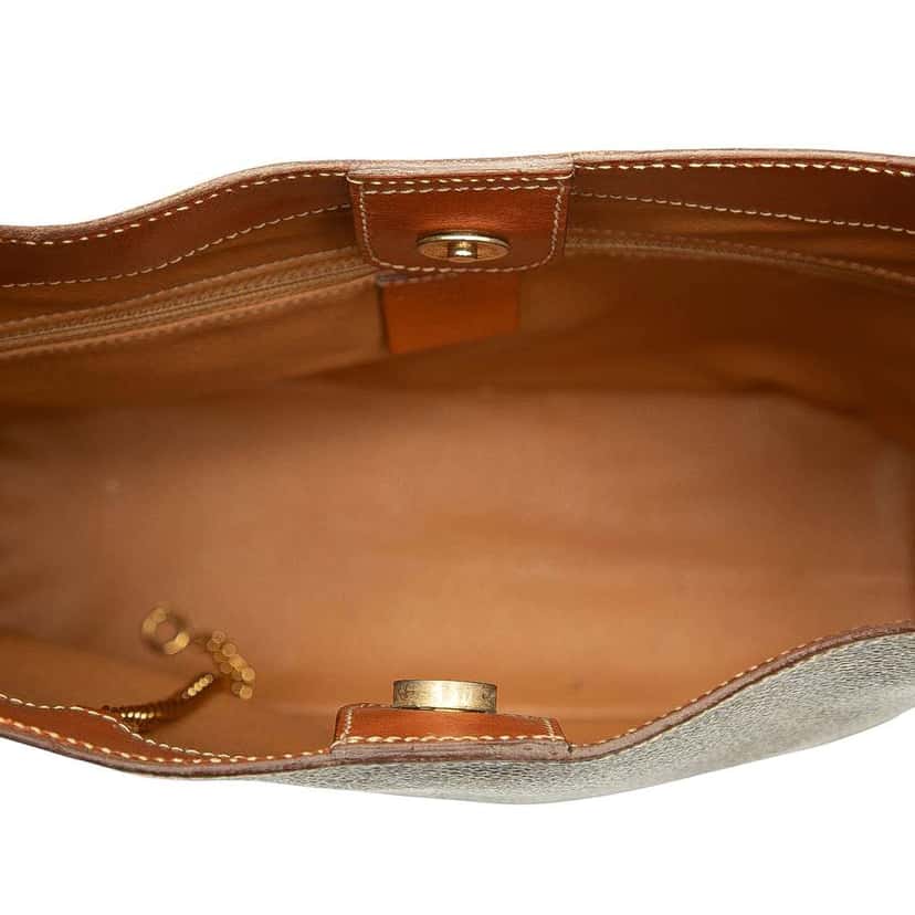 Celine Macadam Coated Canvas Shoulder Bag Brown Canvas Good condition - Model View