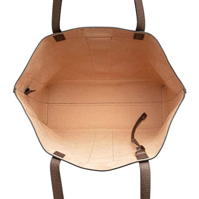Gucci Disney Large GG Supreme Three Little Pigs Ophidia Tote Brown Canvas Good condition - Model View