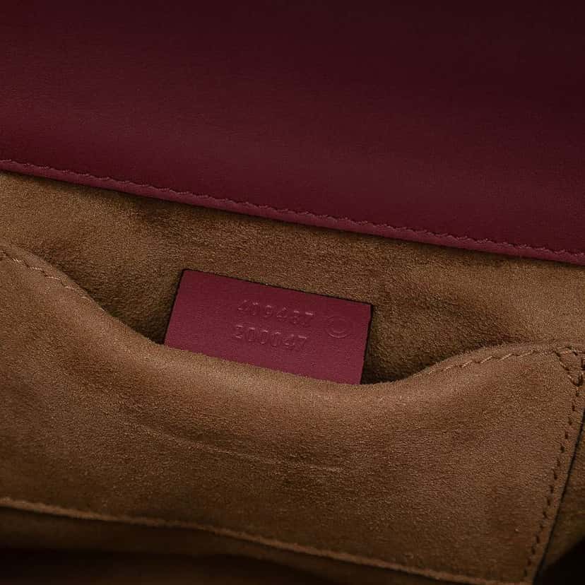 Gucci Small GG Supreme Blooms Padlock Crossbody Brown Canvas Good condition - Box View