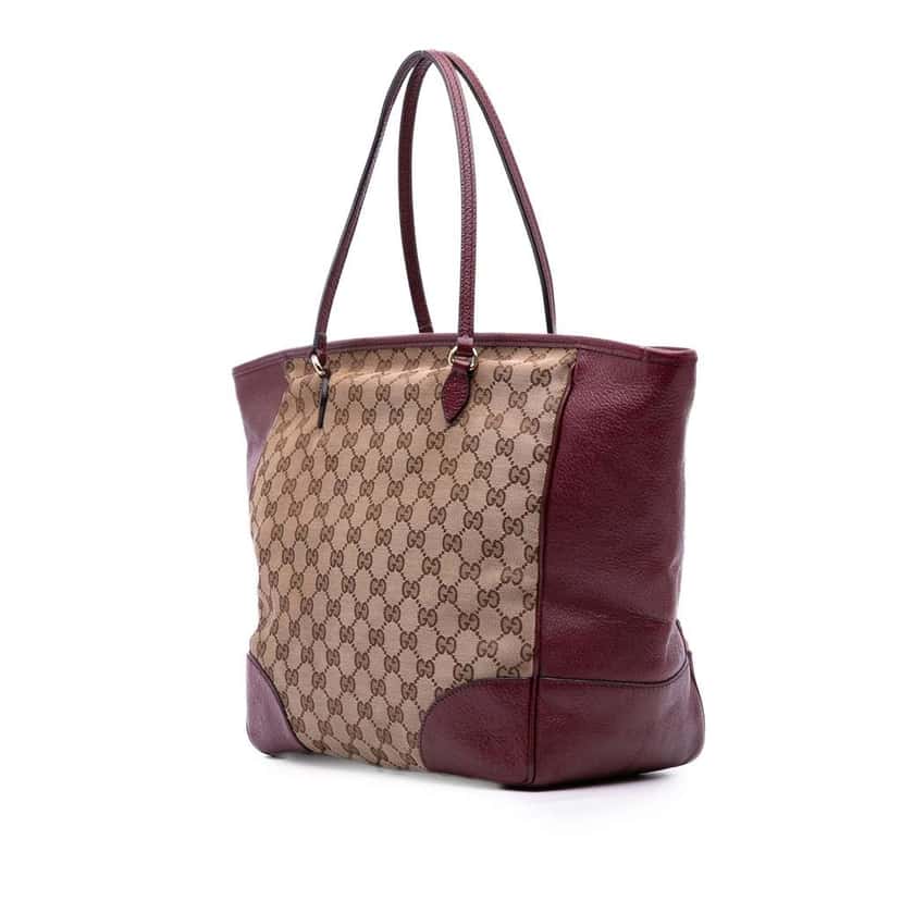Gucci GG Canvas Bree Tote Brown Canvas Good condition - Back View