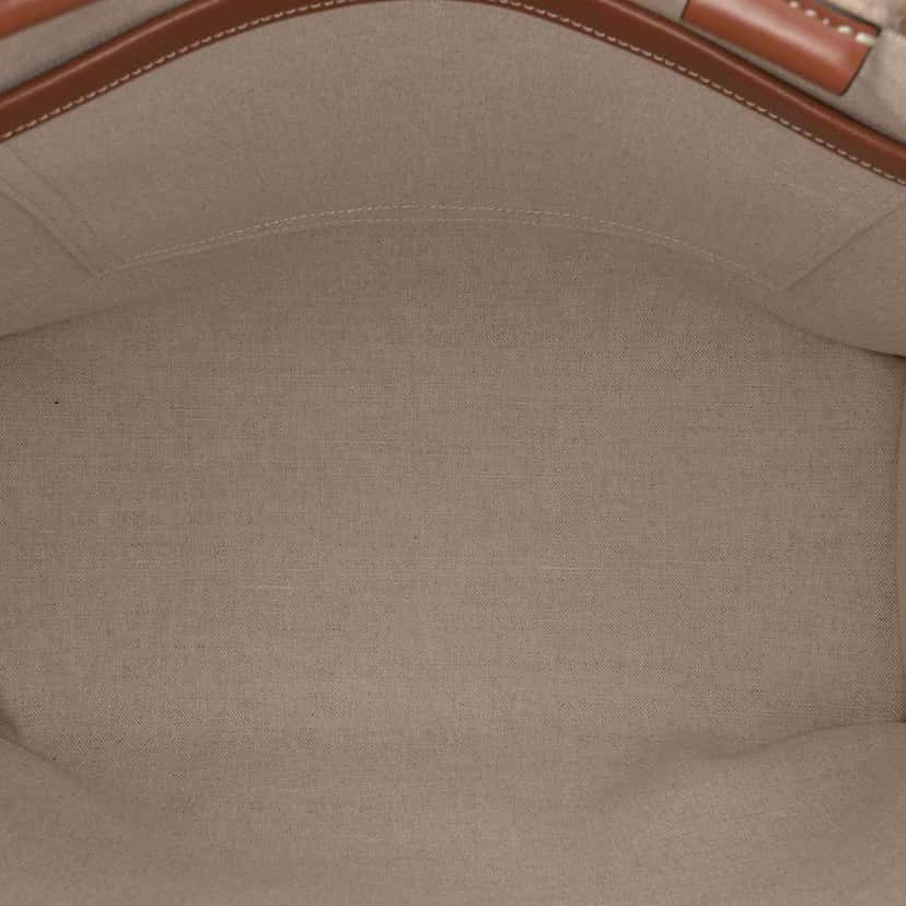 Celine Large Mohair Triomphe Cabas Thais Tote Brown Good condition - Model View