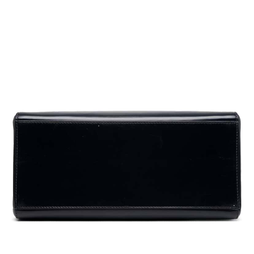 Dior Medium Glazed Calfskin Lady Dior Blue Leather Good condition - Inside View