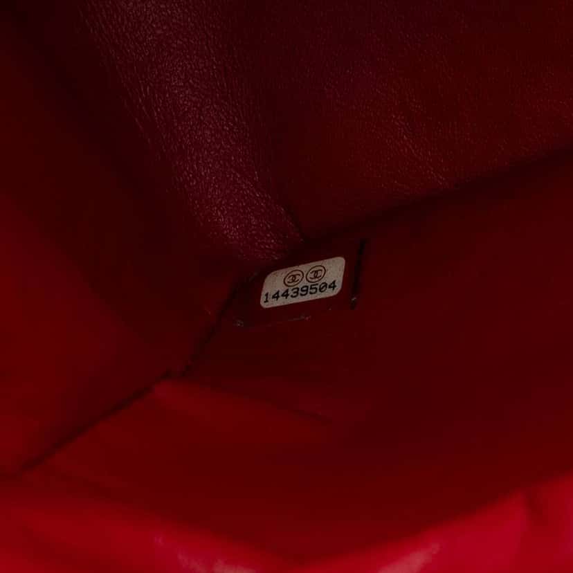 Chanel Maxi Classic Patent Double Flap Red Leather Good condition - Box View