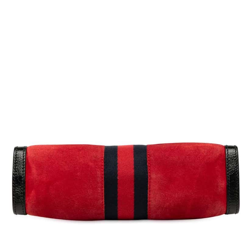 Gucci Small Suede Ophidia Chain Crossbody Red Leather Good condition - Inside View