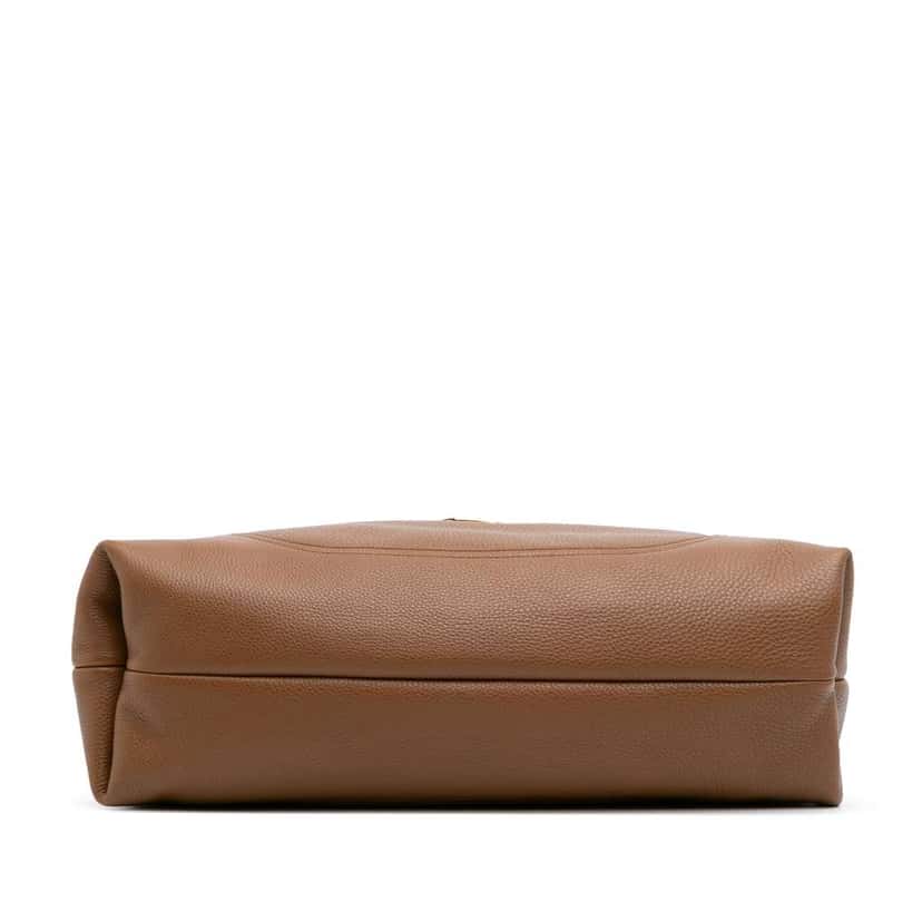 Gucci Maxi Grained Calfskin Softbit Hobo Brown Leather Good condition - Inside View