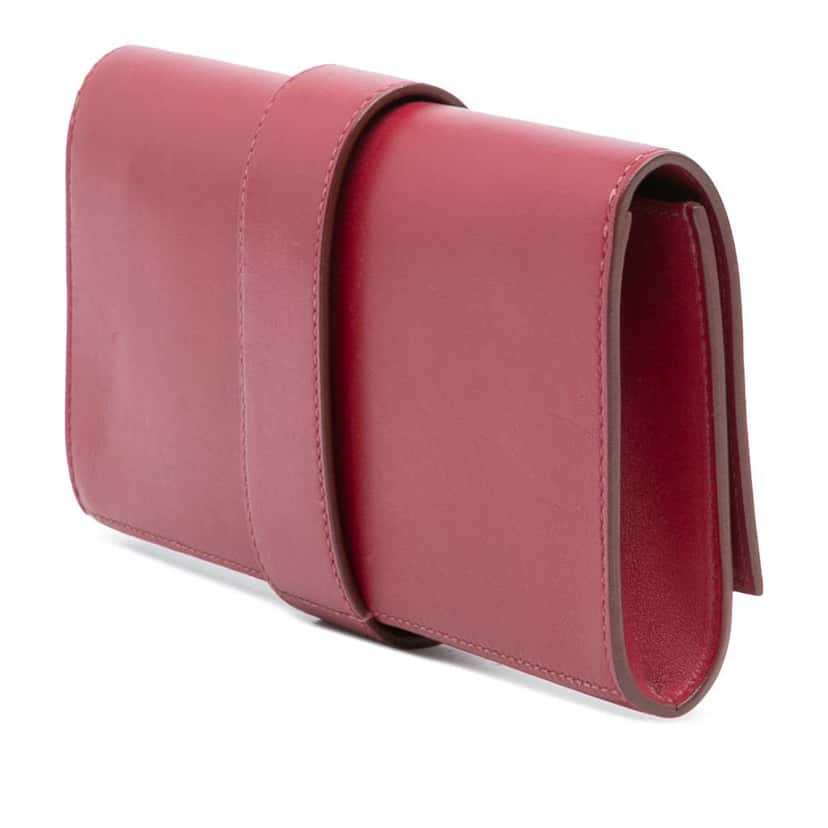 Hermès Tadelakt Medor 23 Red Leather Fair condition - Back View