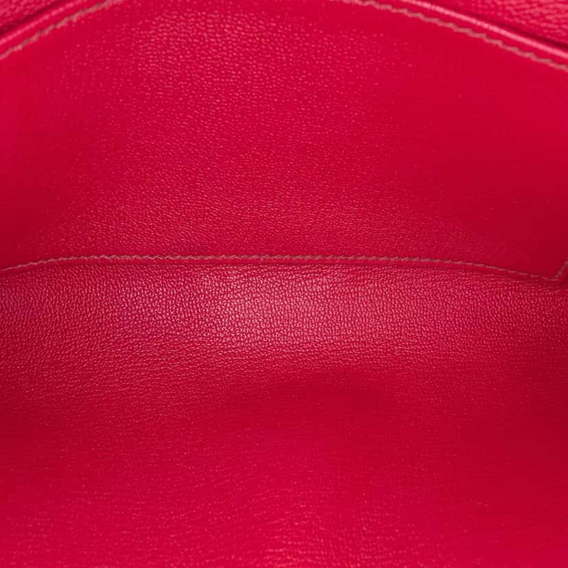 Hermès Tadelakt Medor 23 Red Leather Fair condition - Model View