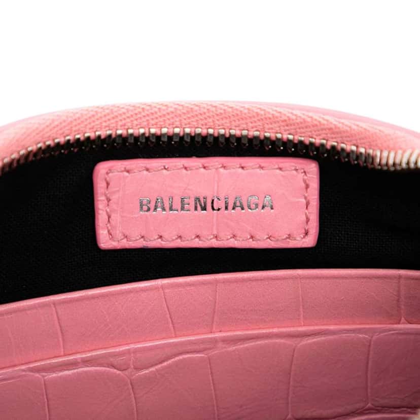 Balenciaga Mini Embossed Leather Motocross Le Cagole Pink Leather Very good condition - Box View