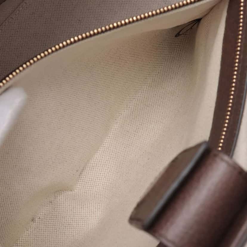 Gucci Palace Medium Jumbo GG Canvas Web Tote Brown Canvas Good condition - Model View