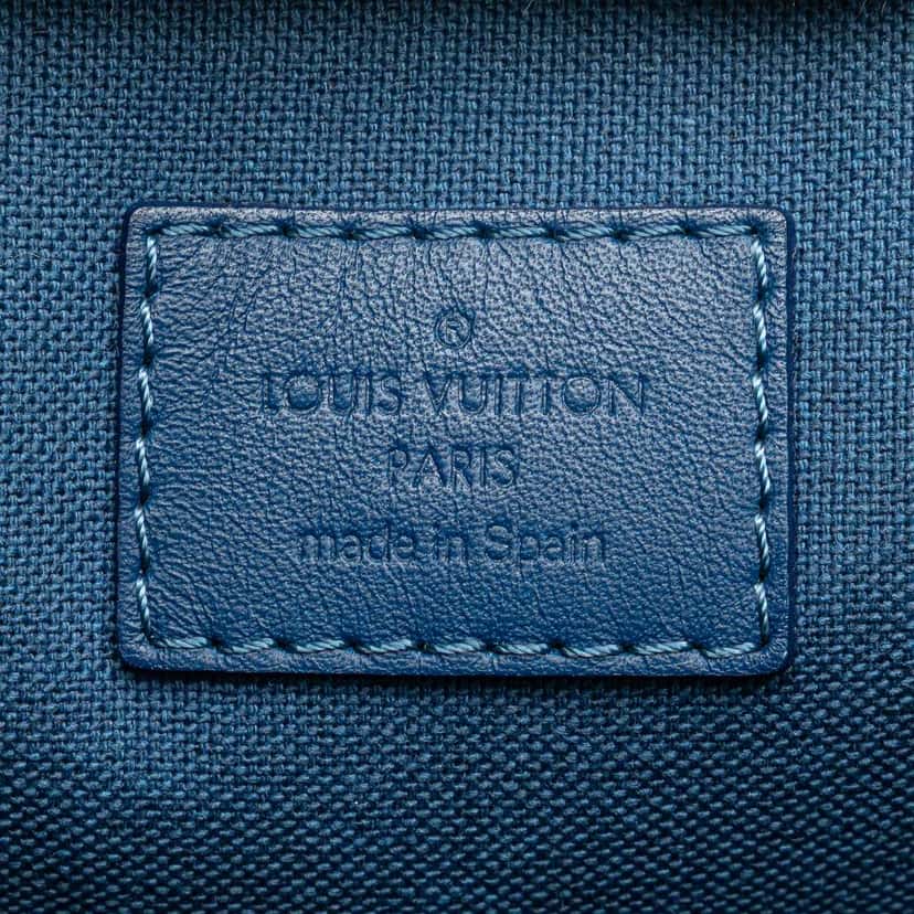 Louis Vuitton Damier Infini Porte Documents Jour Blue Leather Good condition - Box View