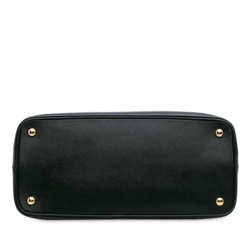Prada Large Saffiano Lux Open Promenade Satchel Black Leather Good condition - Inside View