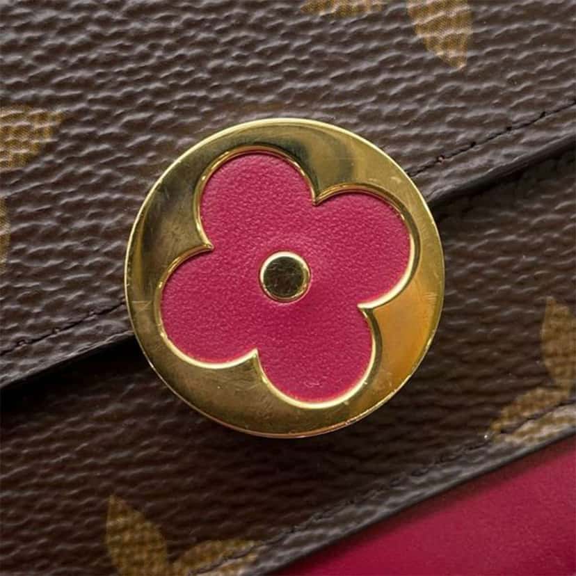 Louis Vuitton Monogram Flore Wallet On Chain Brown Good condition - Box View