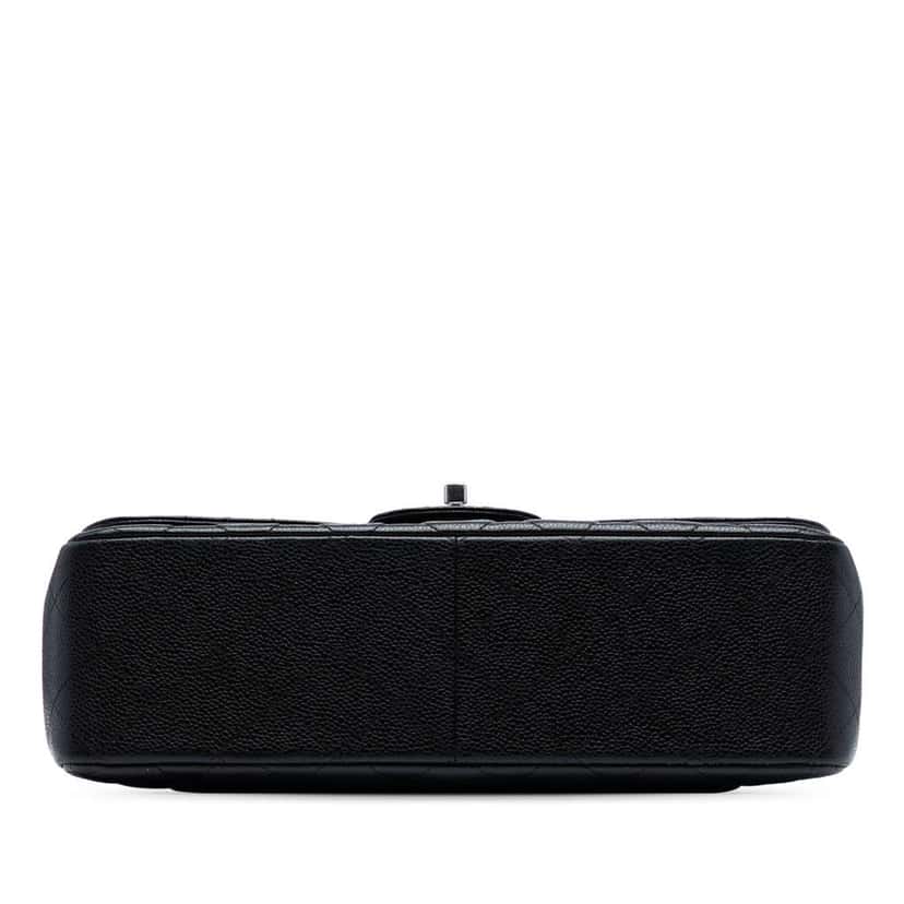 Chanel Jumbo Classic Caviar Double Flap Black Leather Good condition - Inside View