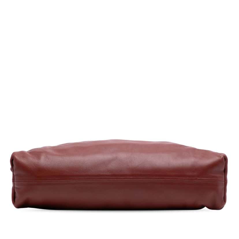 Bottega Veneta Teen Lambskin Pouch Red Leather Good condition - Inside View