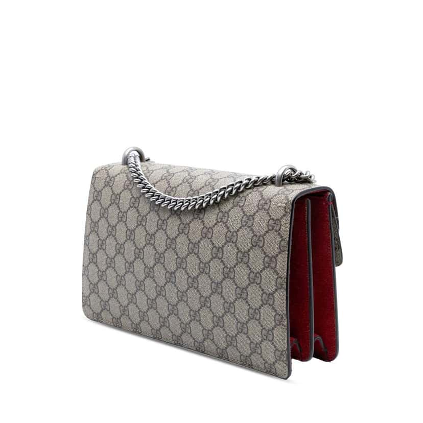 Gucci Medium GG Supreme Dionysus Shoulder Bag Brown Canvas Good condition - Back View