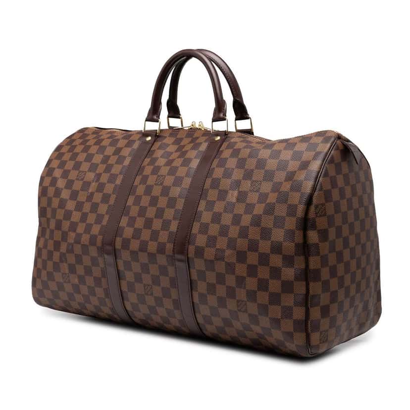 Louis Vuitton Damier Ebene Keepall 50 Brown Good condition - Back View