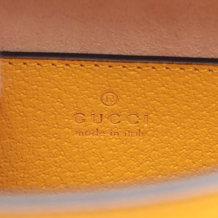 Gucci Medium Leather Bamboo Diana Satchel Yellow Leather Good condition - Box View