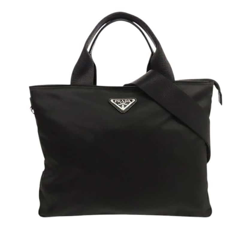 Prada Tessuto Satchel Black Good condition - Front View