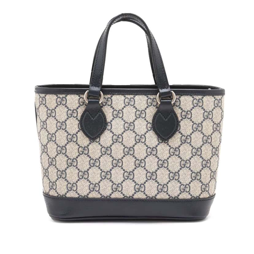 Gucci Mini GG Supreme Ophidia Tote Brown Canvas Good condition - Back View