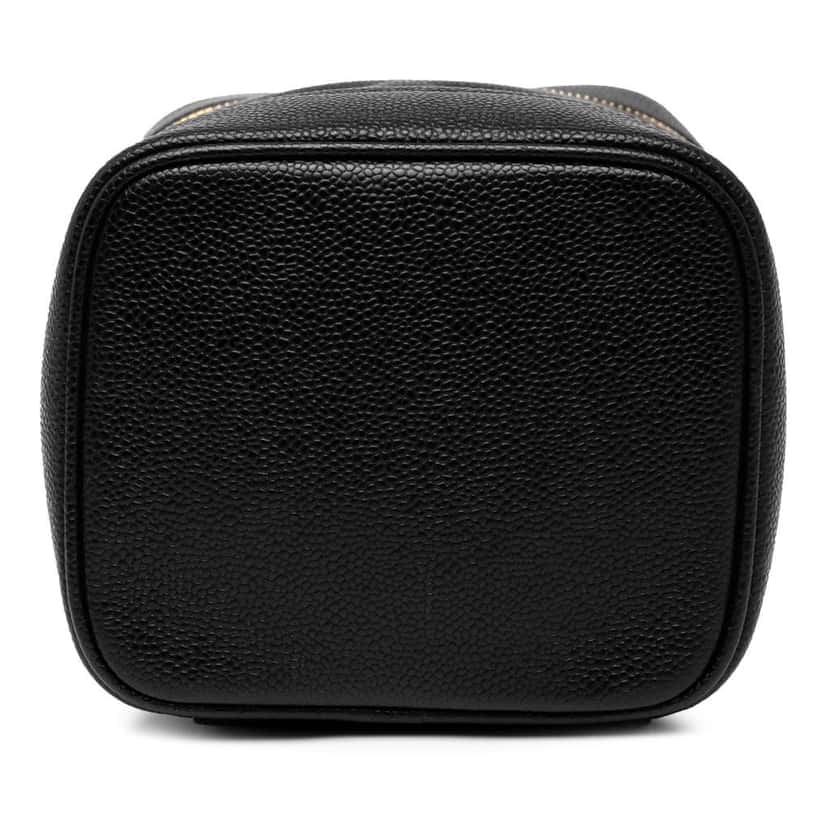 Chanel CC Caviar Vanity Case Black Leather Good condition - Inside View