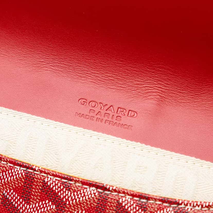 Goyard Goyardine Monte Carlo Bois Clutch Red Canvas Good condition - Model View