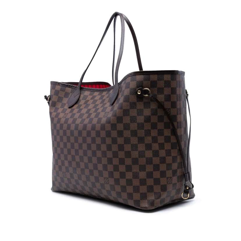 Louis Vuitton Damier Ebene Neverfull GM Brown Good condition - Back View