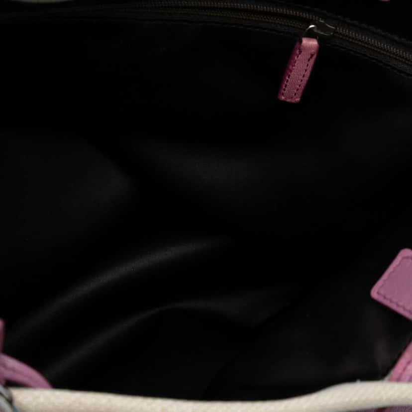 Saint Laurent Canvas Fringed Heart Applique Tote Brown Canvas Very good condition - Model View