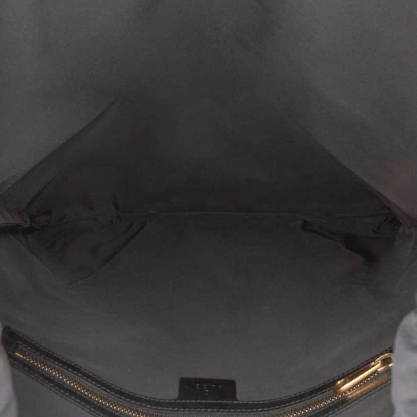 Gucci GG Supreme Angry Cat Drawstring Backpack Brown Canvas Good condition - Model View