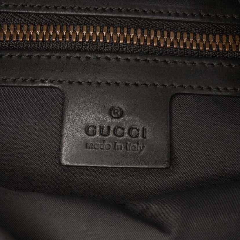 Gucci GG Supreme Angry Cat Drawstring Backpack Brown Canvas Good condition - Box View