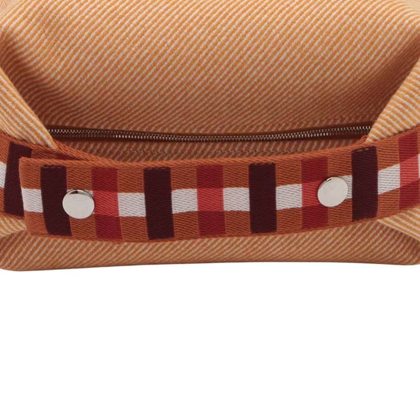 Hermès Small Wool Bride a Brac Au Carre Case Orange Wool Very good condition - Inside View