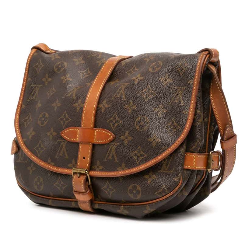 Louis Vuitton Monogram Saumur 30 Brown Good condition - Back View