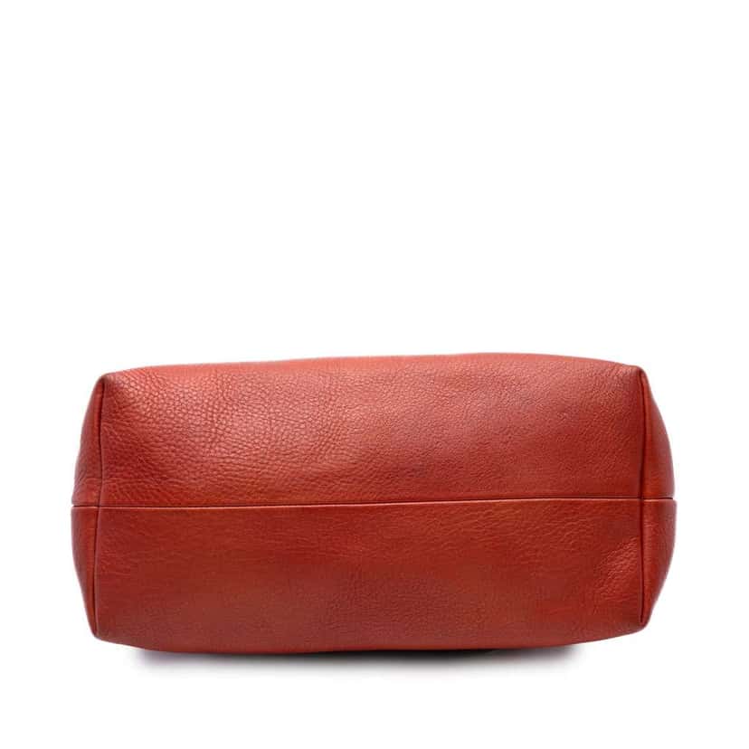 Gucci Leather Laidback Crafty Handbag Orange Leather Good condition - Inside View