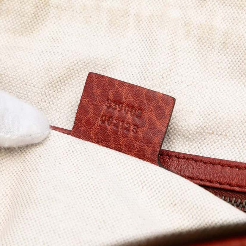 Gucci Leather Laidback Crafty Handbag Orange Leather Good condition - Box View