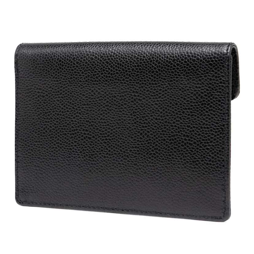 Chanel CC Caviar Envelope Wallet Black Leather Good condition - Back View