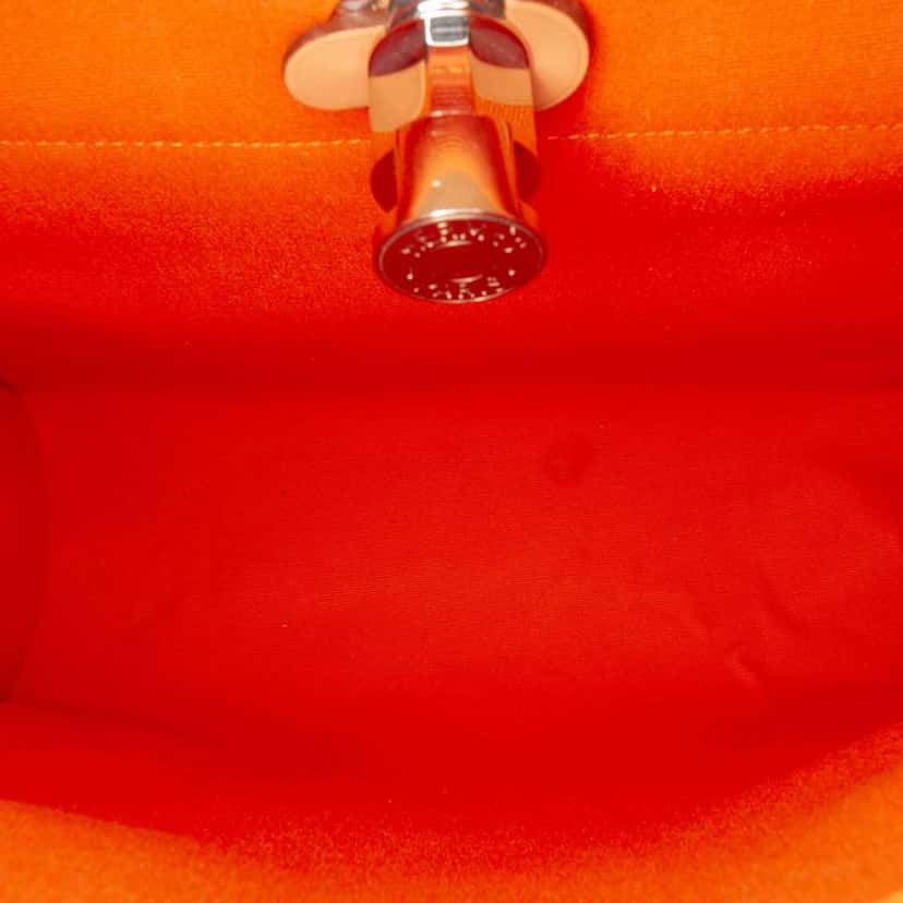 Hermès Toile Herbag Zip 31 Orange Canvas Good condition - Model View